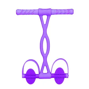 Home Fitness Pedal Tensioner Sit-Up Aid Multifunctional Elastic Rope, Specification： Little Waist Crystal (Purple)