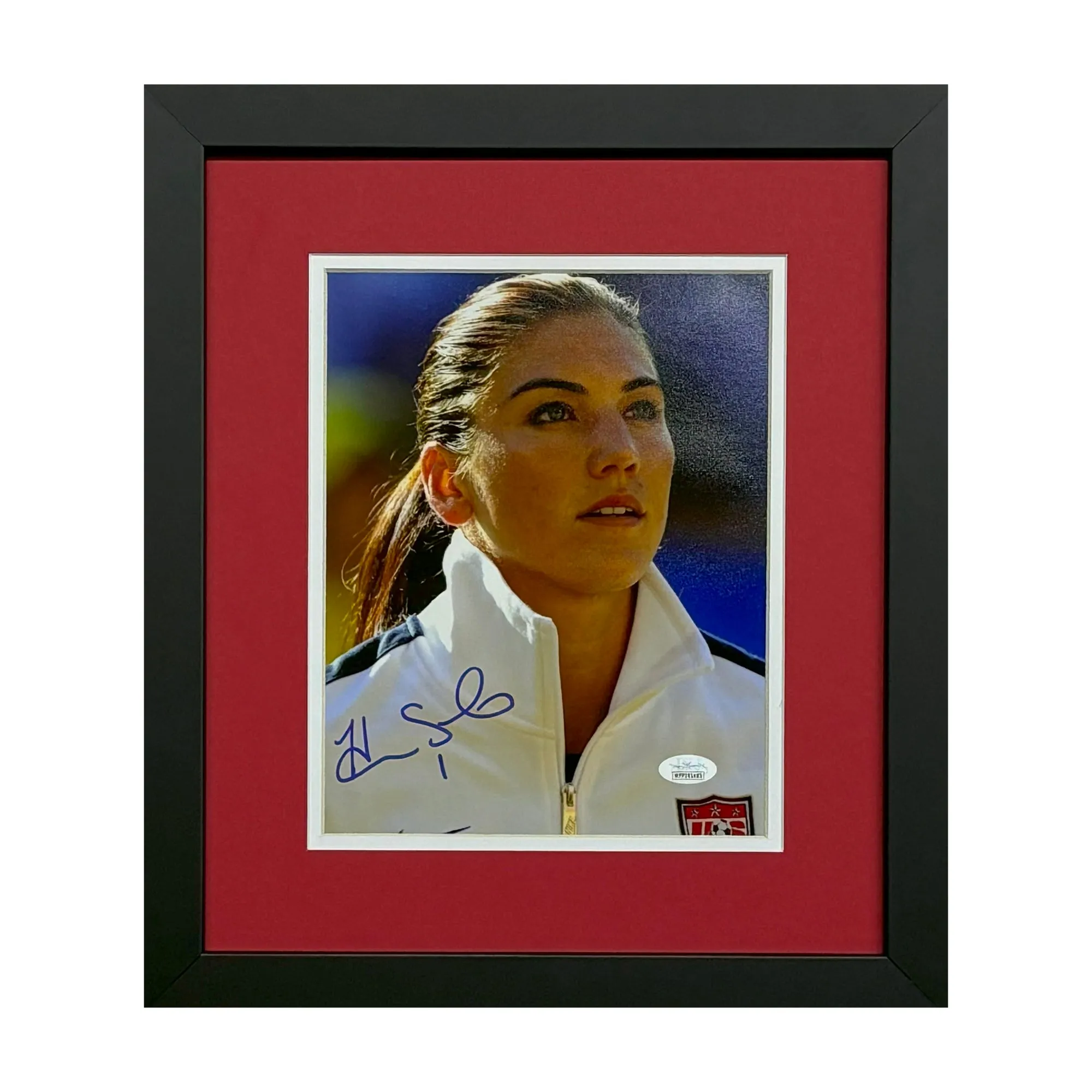 Hope Solo Signed USA Soccer Framed 8x10 Photo