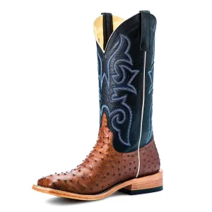 Horse Power Men's Full Quill Ostrich Square Toe Boots