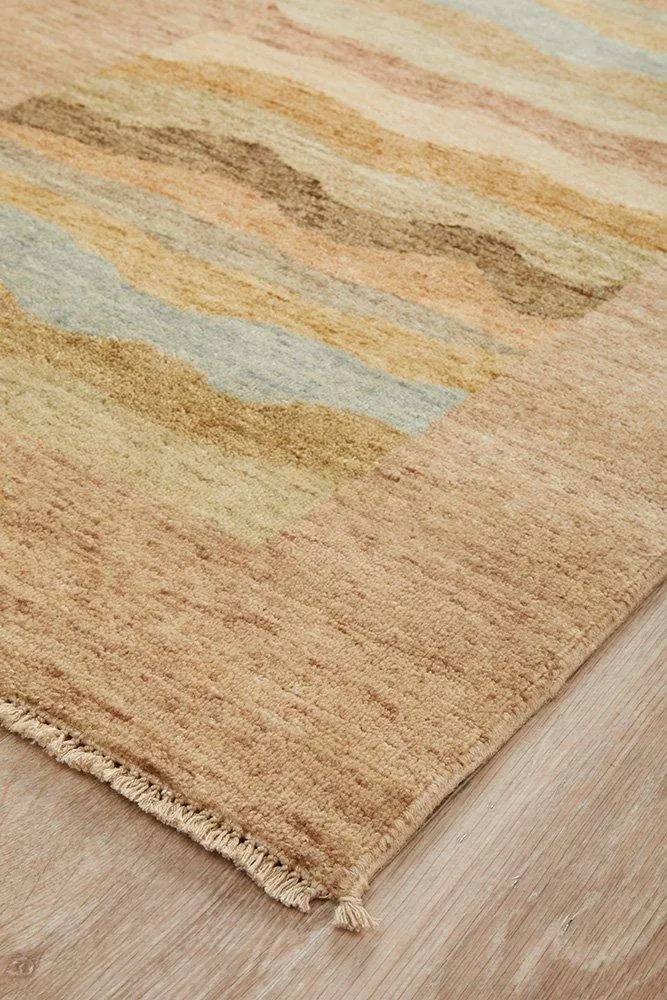 INDIAN HAND KNOTTED CHOBI RUG-526X78CM