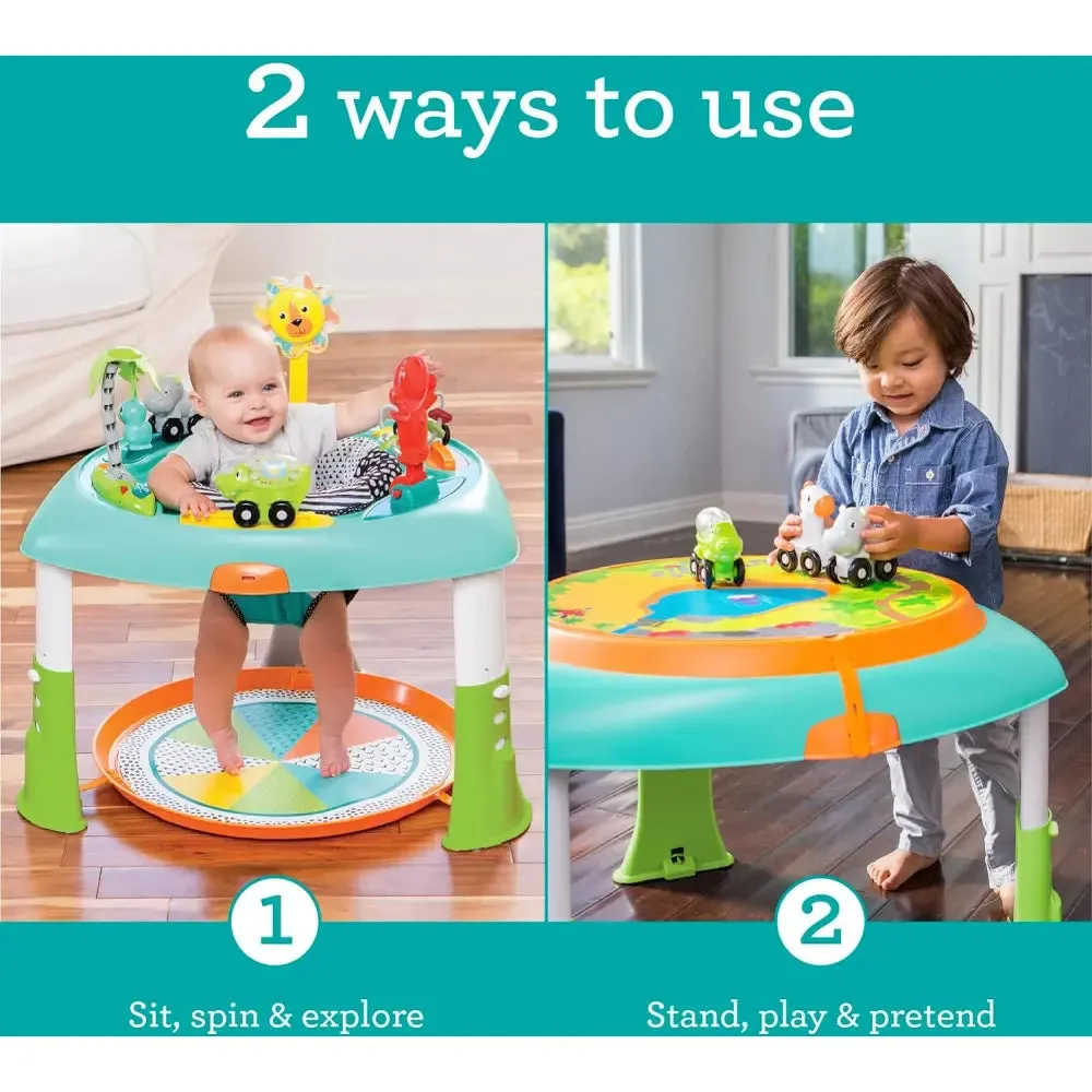 Infantino 2-in-1 Sit, Spin & Stand Entertainer & Activity Table Multicolor, 4 months to 5 Years