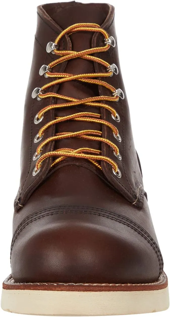 Iron Ranger Traction Tred Red Wing Heritage Lace-Up Boot in Amber Harness