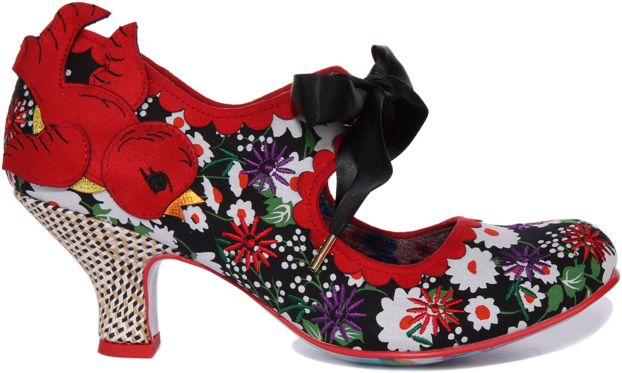 Irregular Choice Swoop Me Up In Black Red For Women