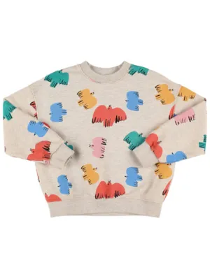 Jellymallow   Printed cotton crewneck sweatshirt 