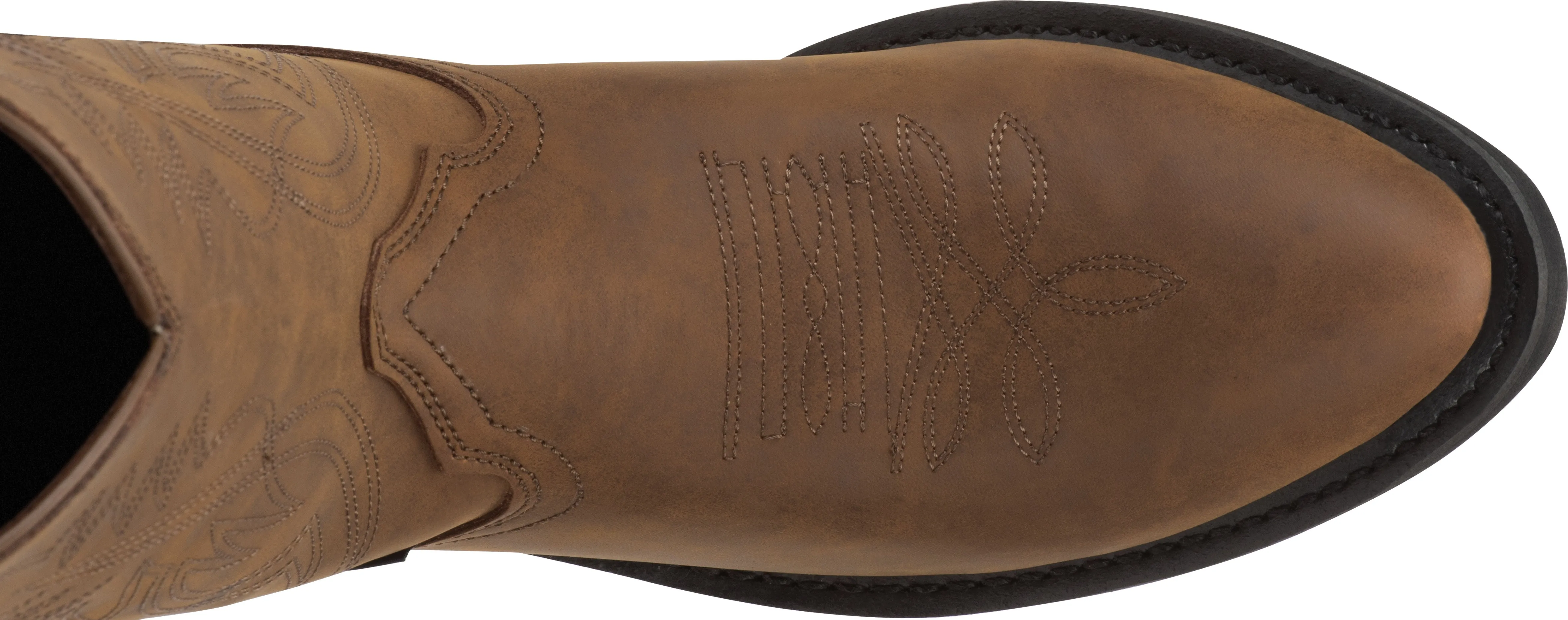 'Justin' Men's 12" Butch Farm & Ranch Western Round Toe - Tan