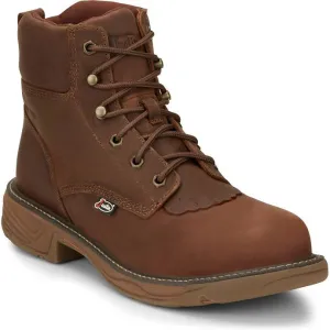 Justin Men's Rush 6" Nano CT wP Western Work Boot -Brown- SE466