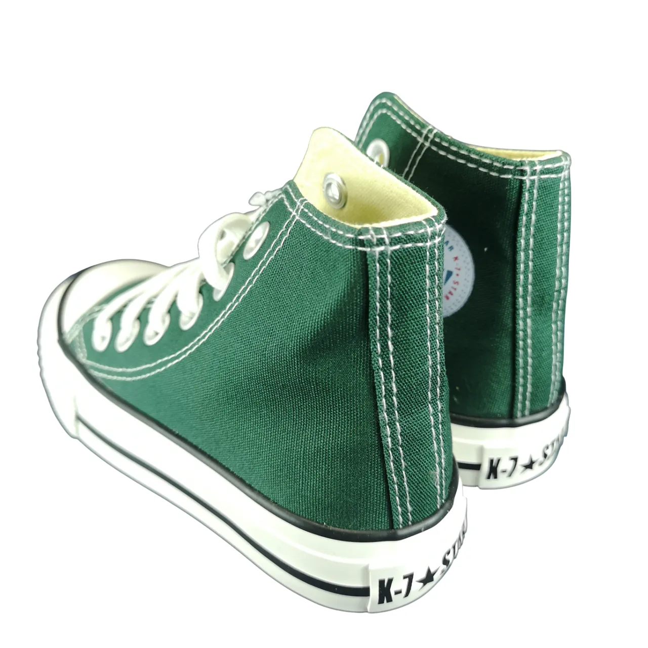 K7 Star Canvas Hi Canvas Pine Boys Sneaker