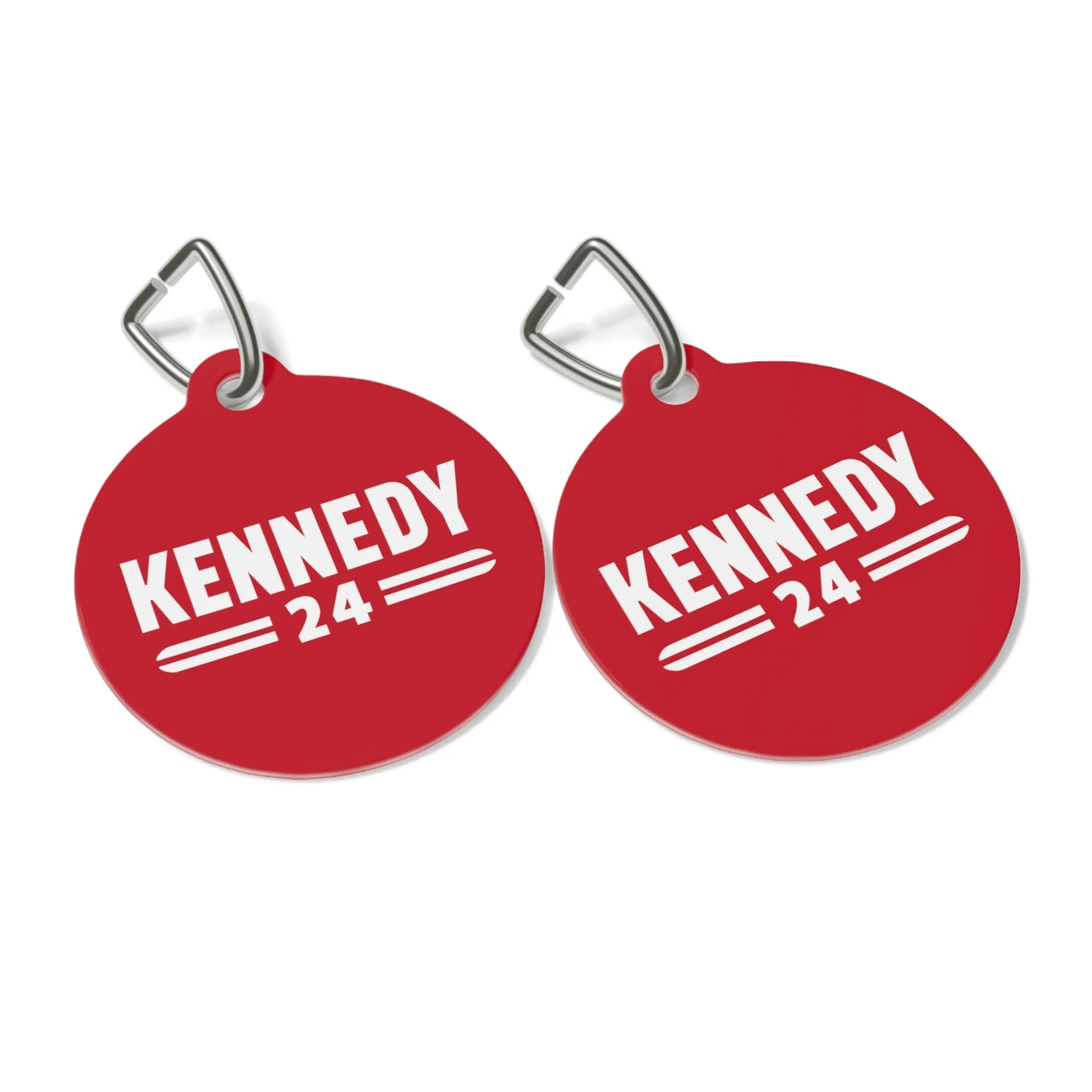 Kennedy Classic Pet Collar Tag in Red