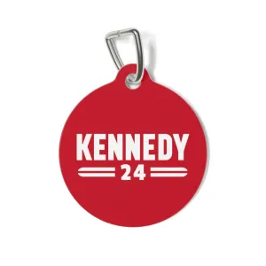 Kennedy Classic Pet Collar Tag in Red