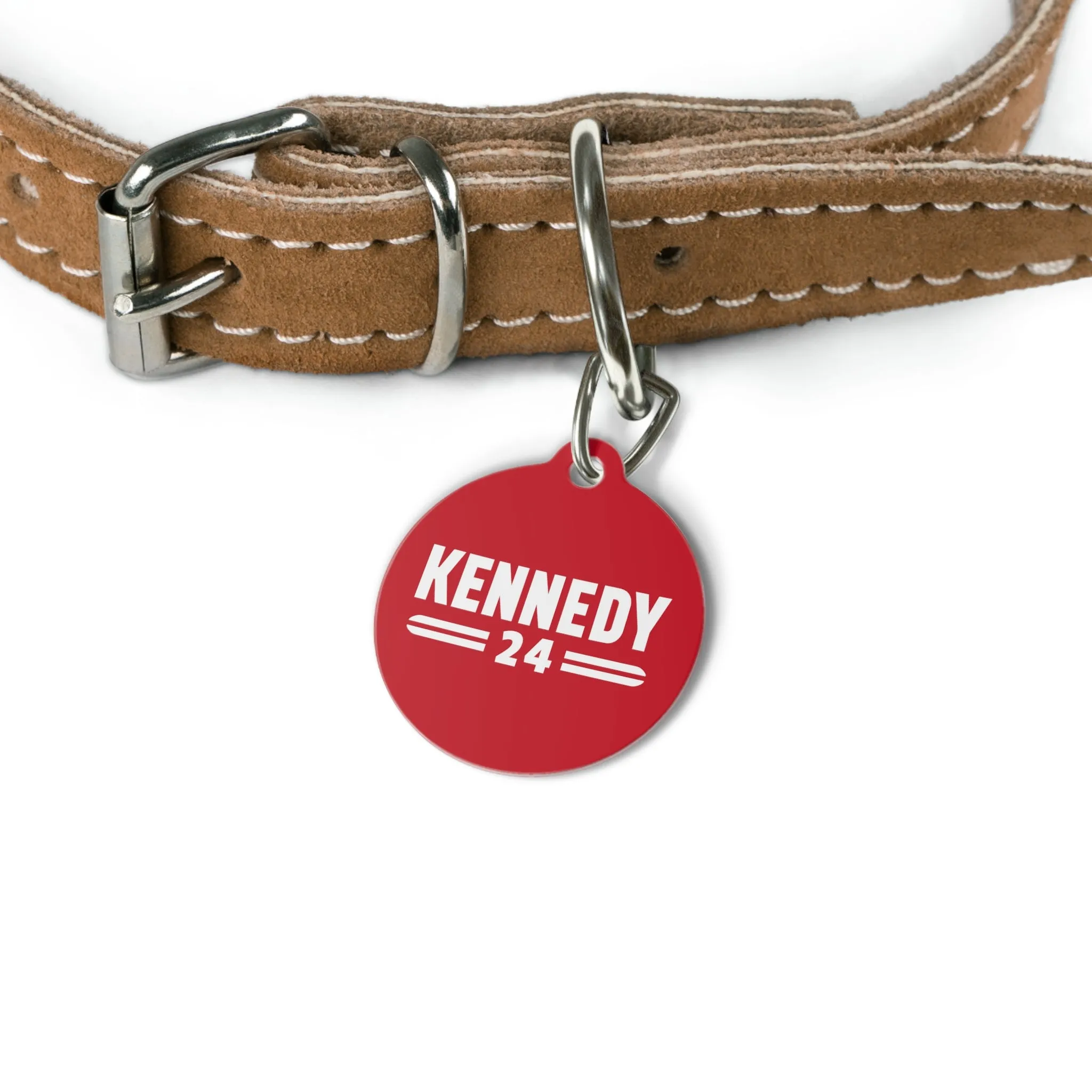 Kennedy Classic Pet Collar Tag in Red