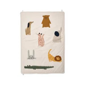 Liewood Gilly Classic Activity Multi Blanket - Classic Animals - Sandy