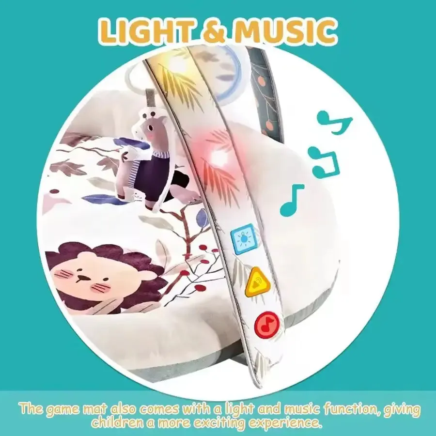 Little Angel Baby Round Comfy Gym Play Mat With Lights & Music