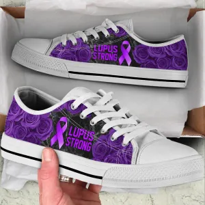 Lupus Shoes Strong Rose Flower Low Top Shoes, Best Canvas Shoes, Low Top Sneaker