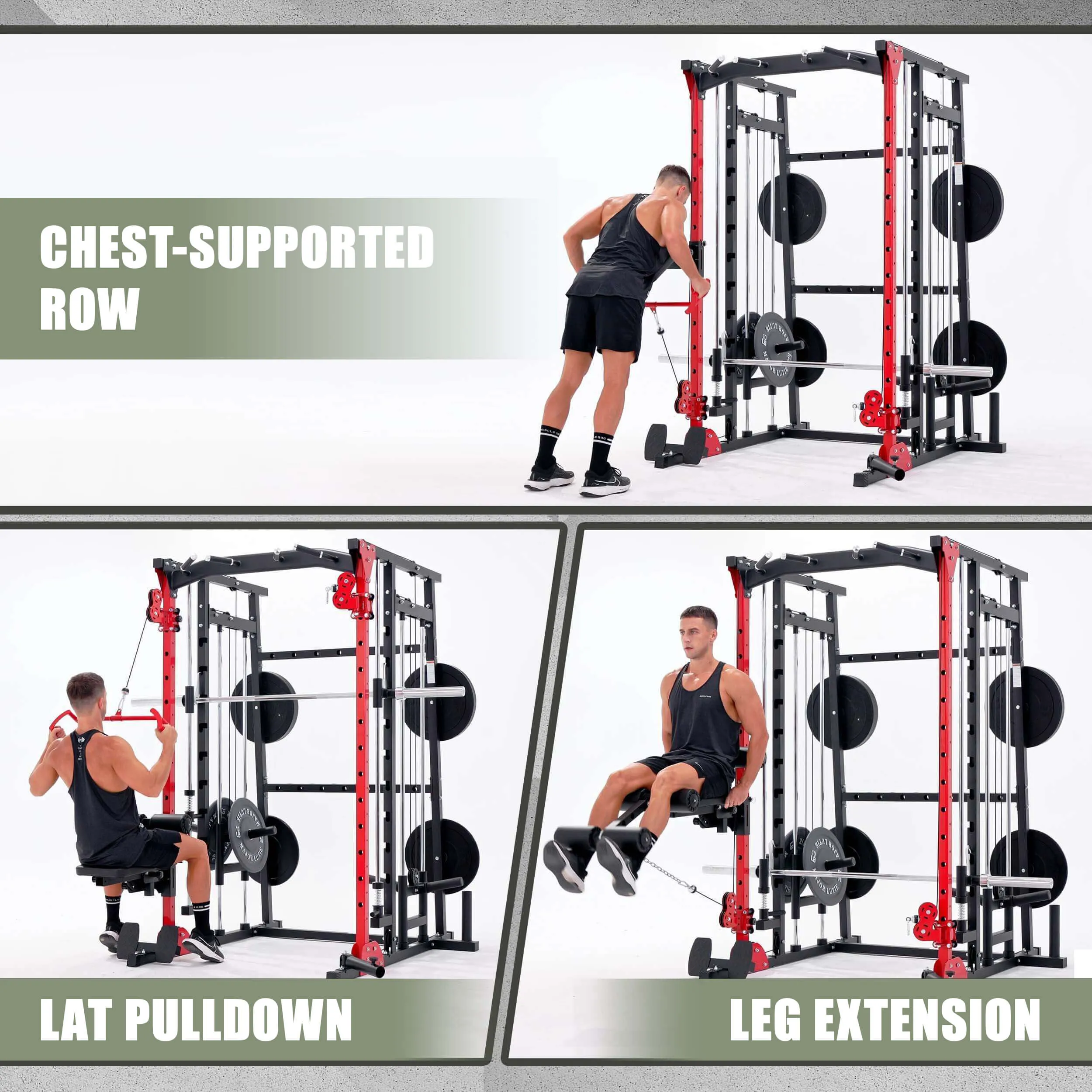 MAJOR FITNESS Rack Mounted Leg Extension