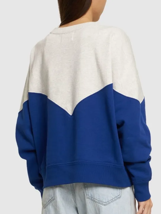 Marant Etoile   Houston logo jersey cotton sweatshirt 