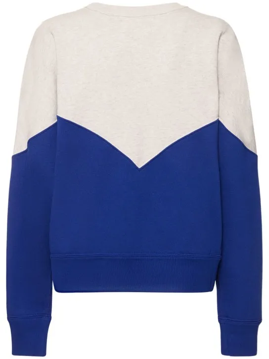 Marant Etoile   Houston logo jersey cotton sweatshirt 