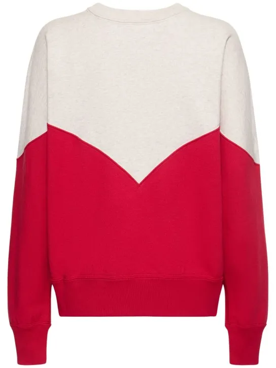 Marant Etoile   Houston logo jersey cotton sweatshirt 