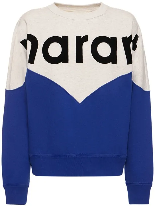 Marant Etoile   Houston logo jersey cotton sweatshirt 