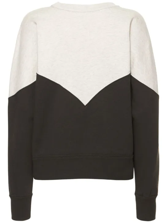 Marant Etoile   Houston logo jersey cotton sweatshirt 