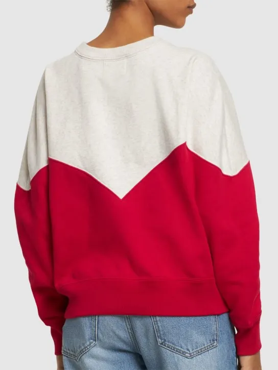 Marant Etoile   Houston logo jersey cotton sweatshirt 