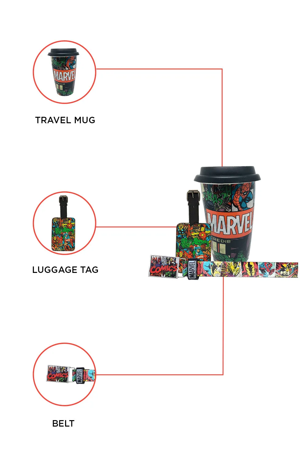 Marvel Multi-Character Travel Gift Set 1