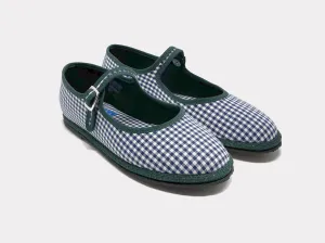 Mary Jane Furlane Navy Gingham