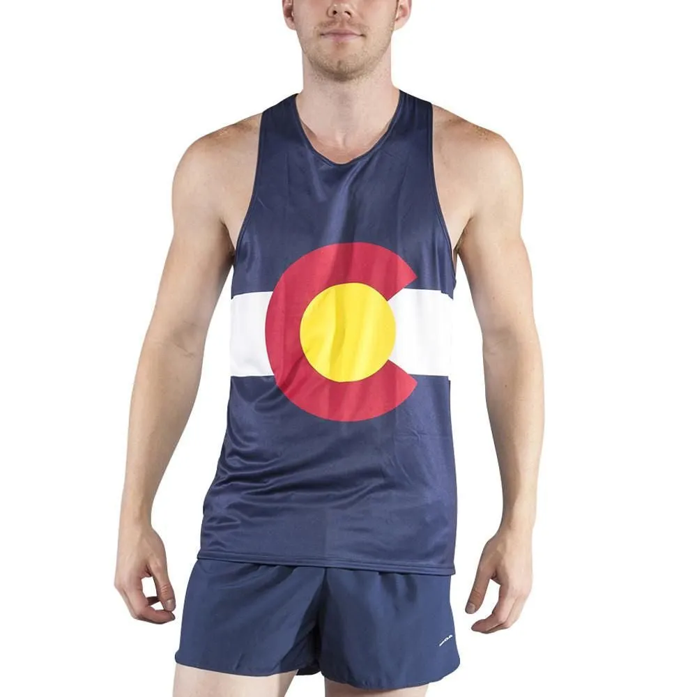 Men's Competitor Lite Printed Singlet [C] - Colorado