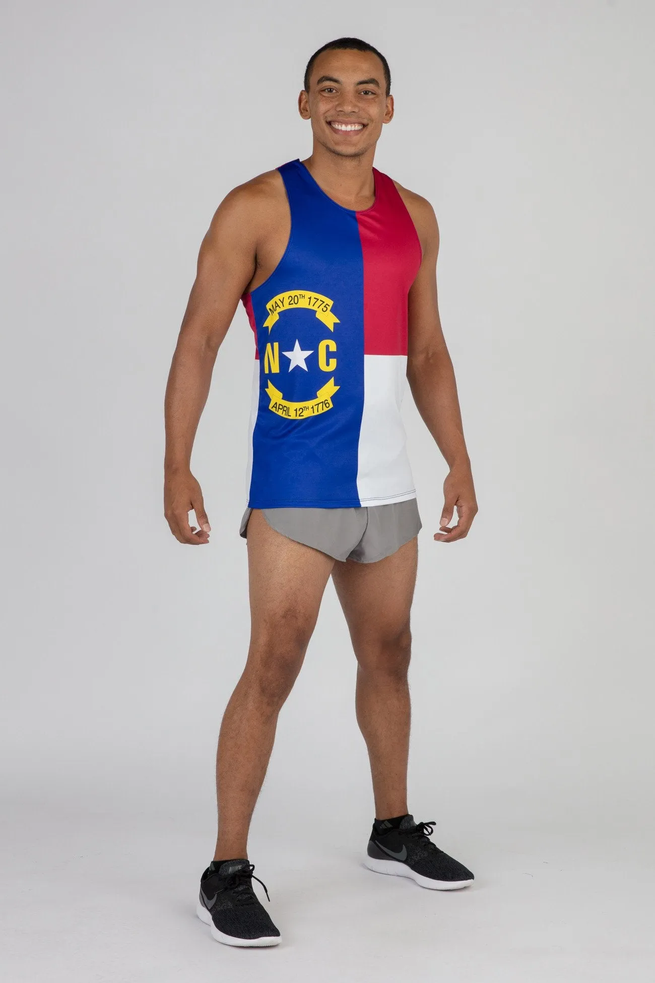 Men's Competitor Lite Printed Singlet [N] - North Carolina