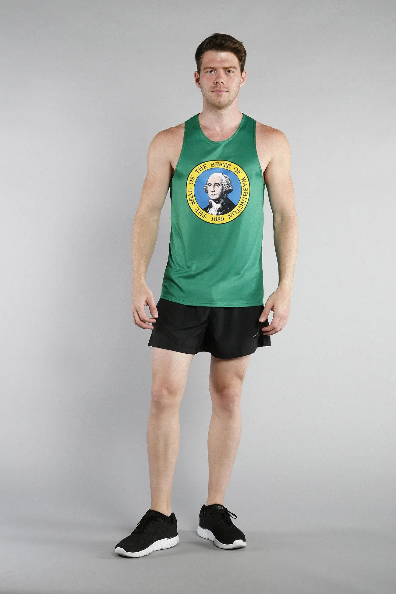 Men's Competitor Lite Printed Singlet [U-Z] - Washington