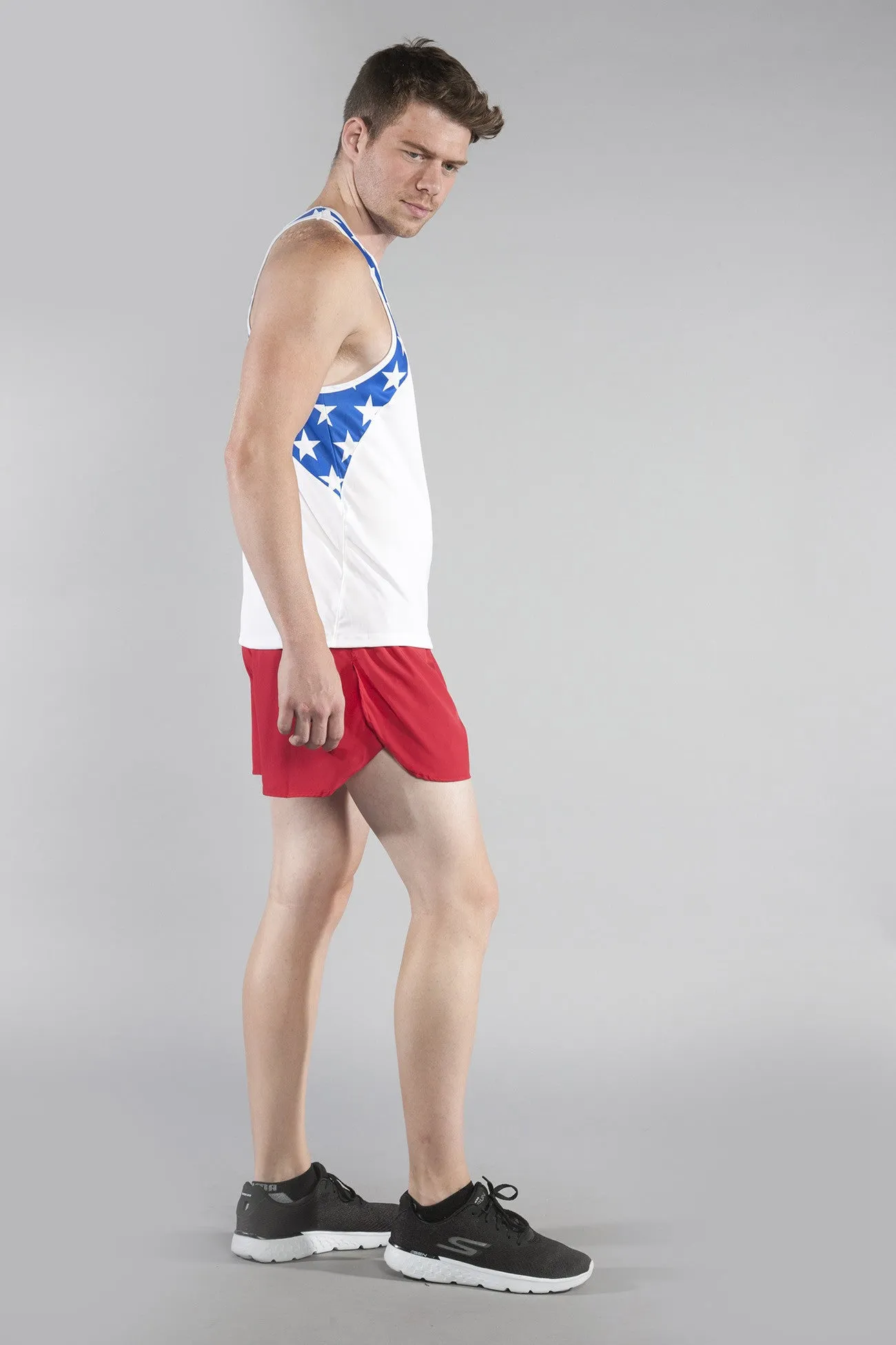 Men's Competitor Lite Printed Singlet - US Flag