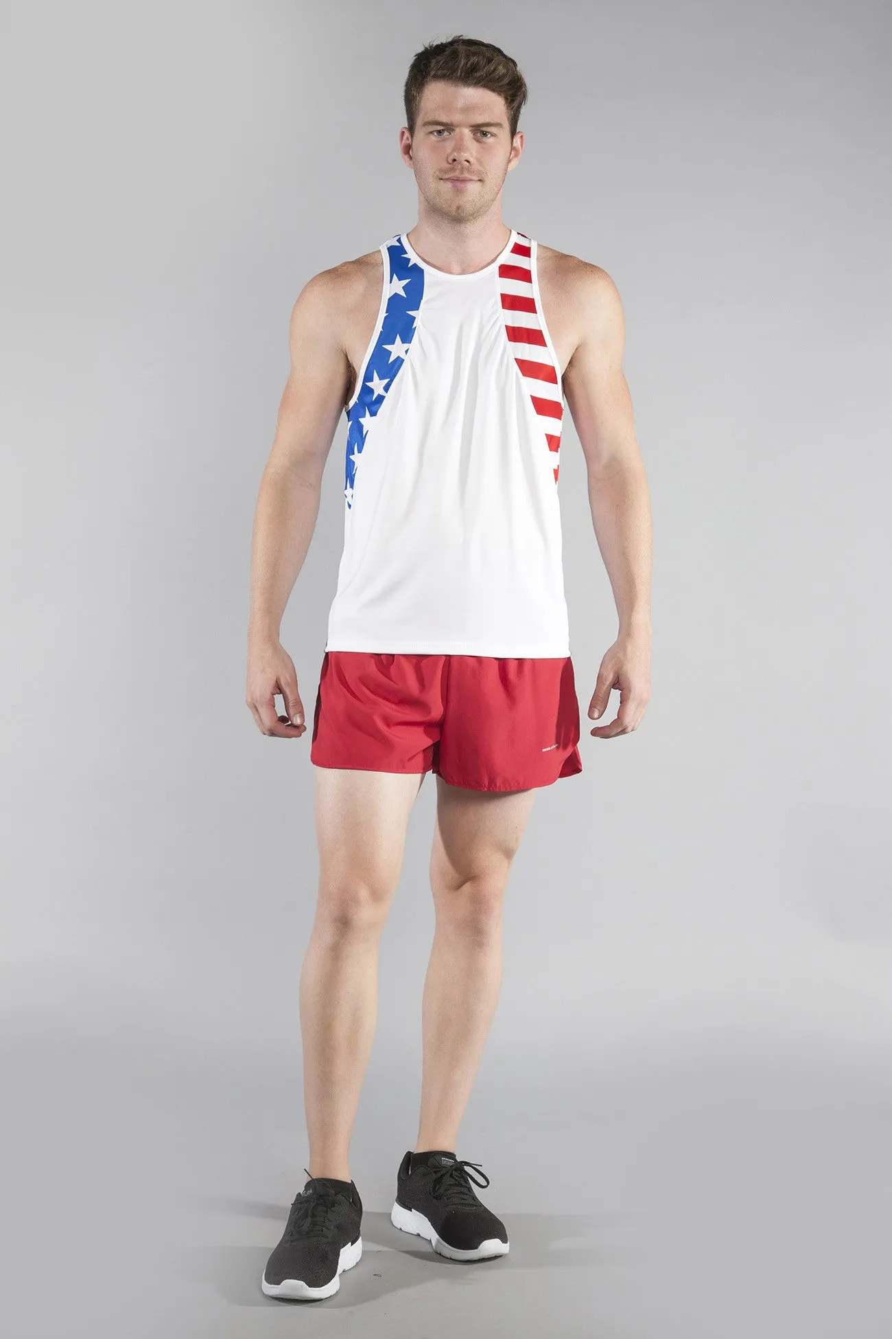 Men's Competitor Lite Printed Singlet - US Flag