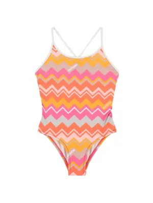 Missoni   Zig Zag print Lycra one piece swimsuit 