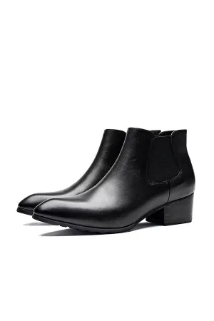 ModishCow Pointed Zipper Ankle Men's Boots