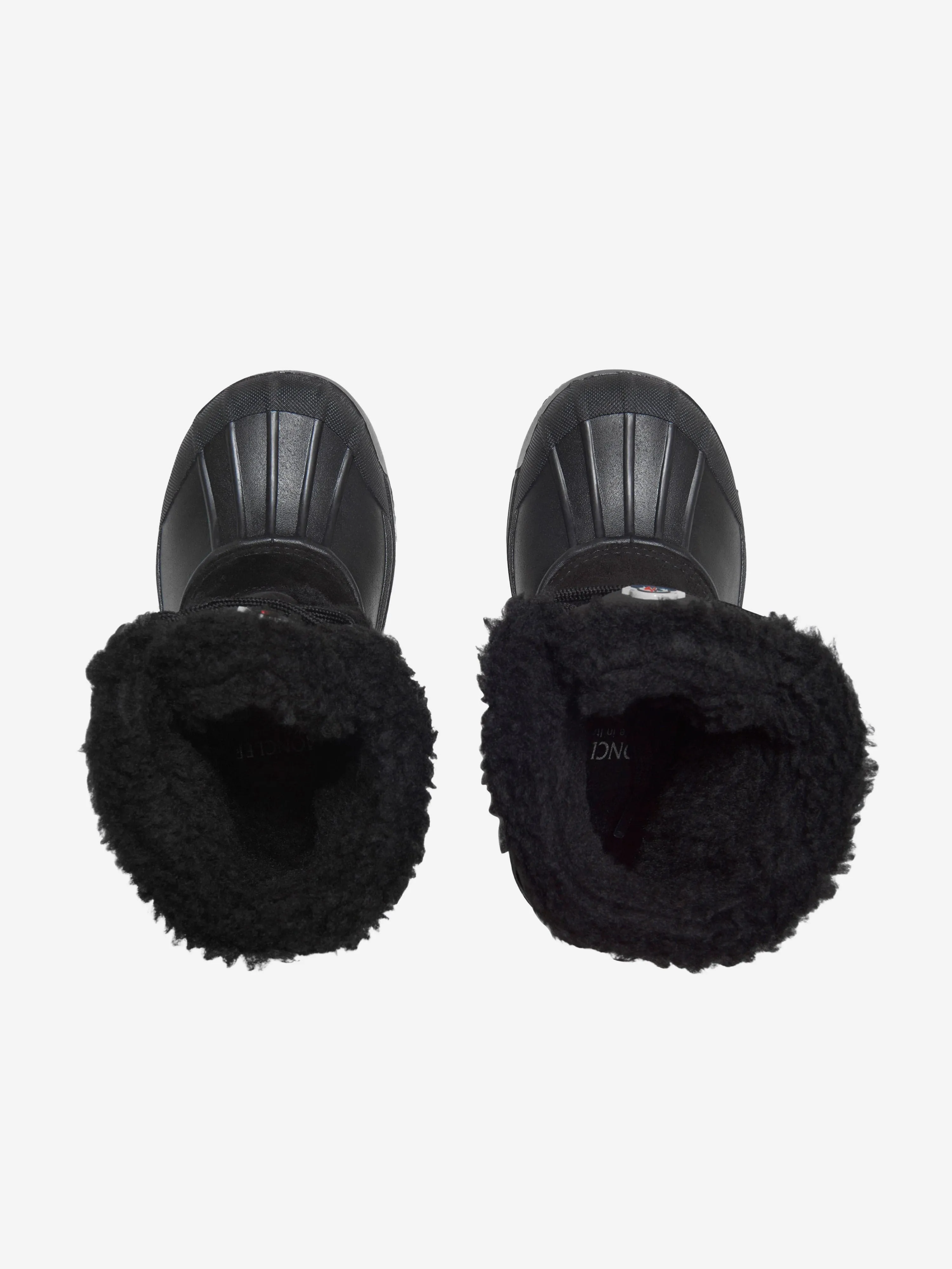 Moncler Enfant Moncler Suede & Nylon Boots