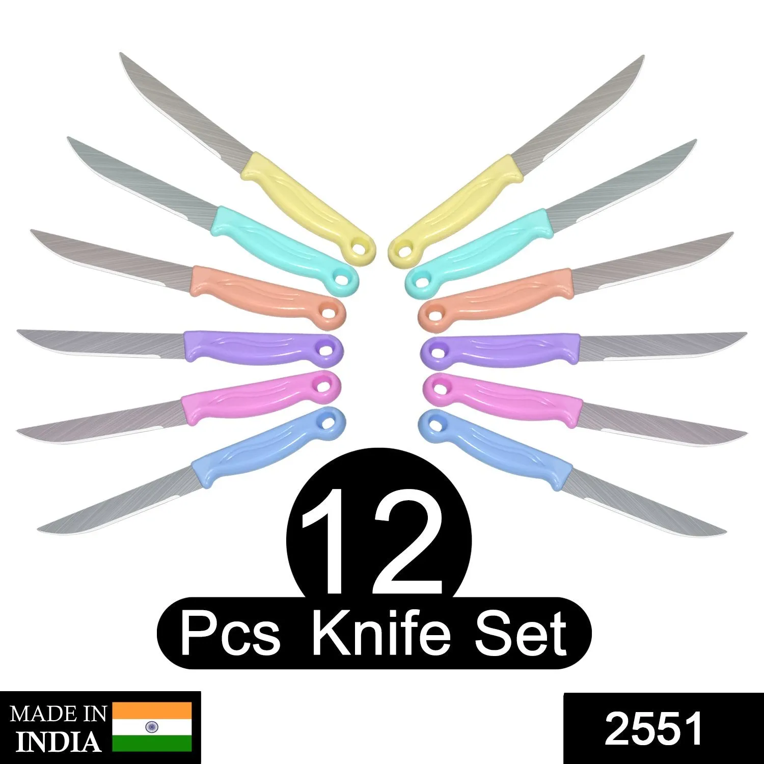 Multipurpose Top Kitchen Knife for Home and Restaurant (12Pcs Set)