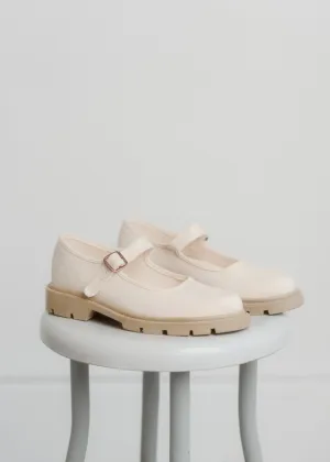 Natural | Lug Sole Classic Mary Jane