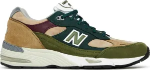 New Balance 991 Made in England 'Beige Green' sneakers, brown