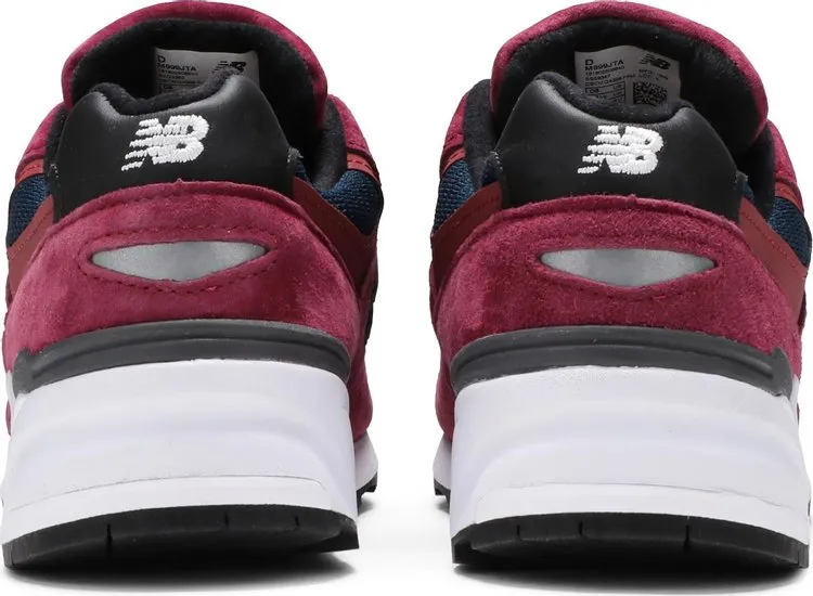 New Balance 999 Made in USA 'Burgundy Navy' Sneakers, Red