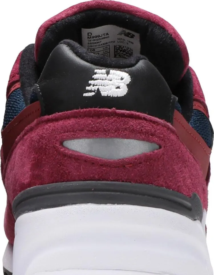 New Balance 999 Made in USA 'Burgundy Navy' Sneakers, Red