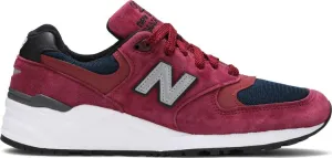 New Balance 999 Made in USA 'Burgundy Navy' Sneakers, Red