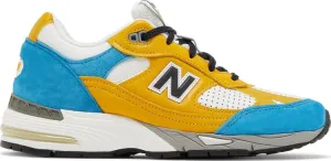 New Balance Sneakersnstuff x Wmns 991 Made in England 'Blue Yellow'