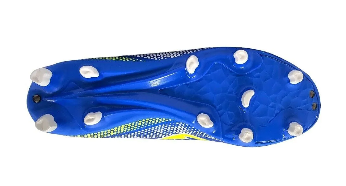 NOMIS Prodigy 2.0 FG Football Boots - Royal/Lime/White - Youth - Kids - Shoe