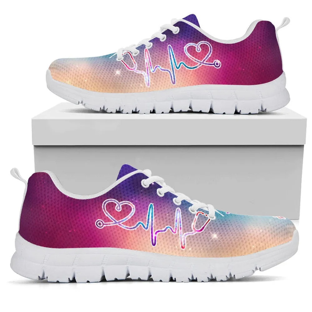 Nurse Sneaker, Galaxy Art Nurse Sneakers Shoes, Best Shoes For Nurses