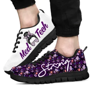 Nurse Sneaker, Med Tech Purple Girl White Sneakers, Best Shoes For Nurses