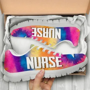 Nurse Sneaker, Nurse Tie Dye Shoes Sneakers, Best Shoes For Nurses