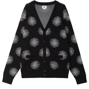 Obey Oval Cardigan - Black Multi