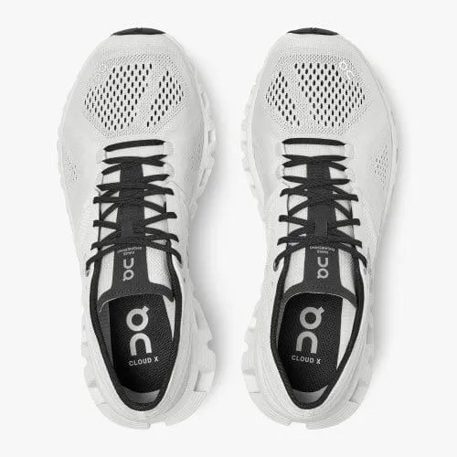 On Cloud Men's Cloud X Running Shoes- White/Black