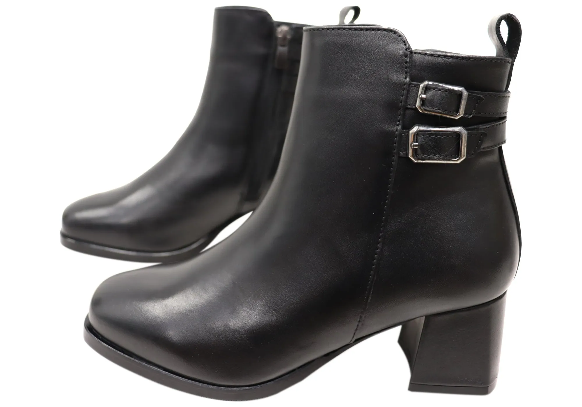 Orizonte Astara Womens European Comfortable Leather Ankle Boots