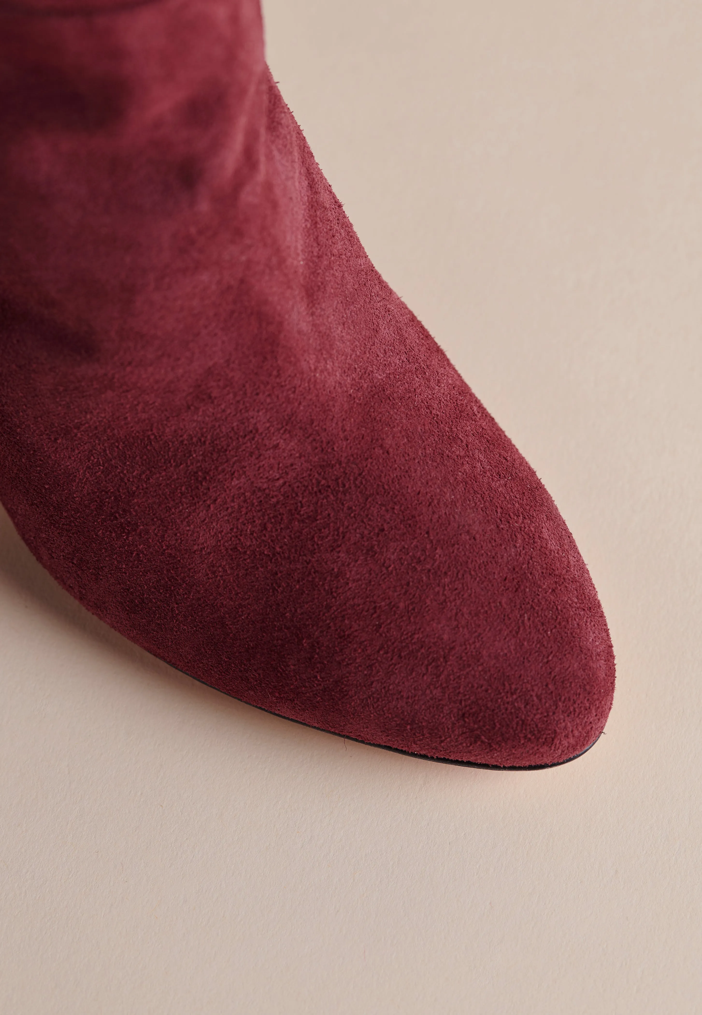 Palms Boot in Oxblood Suede