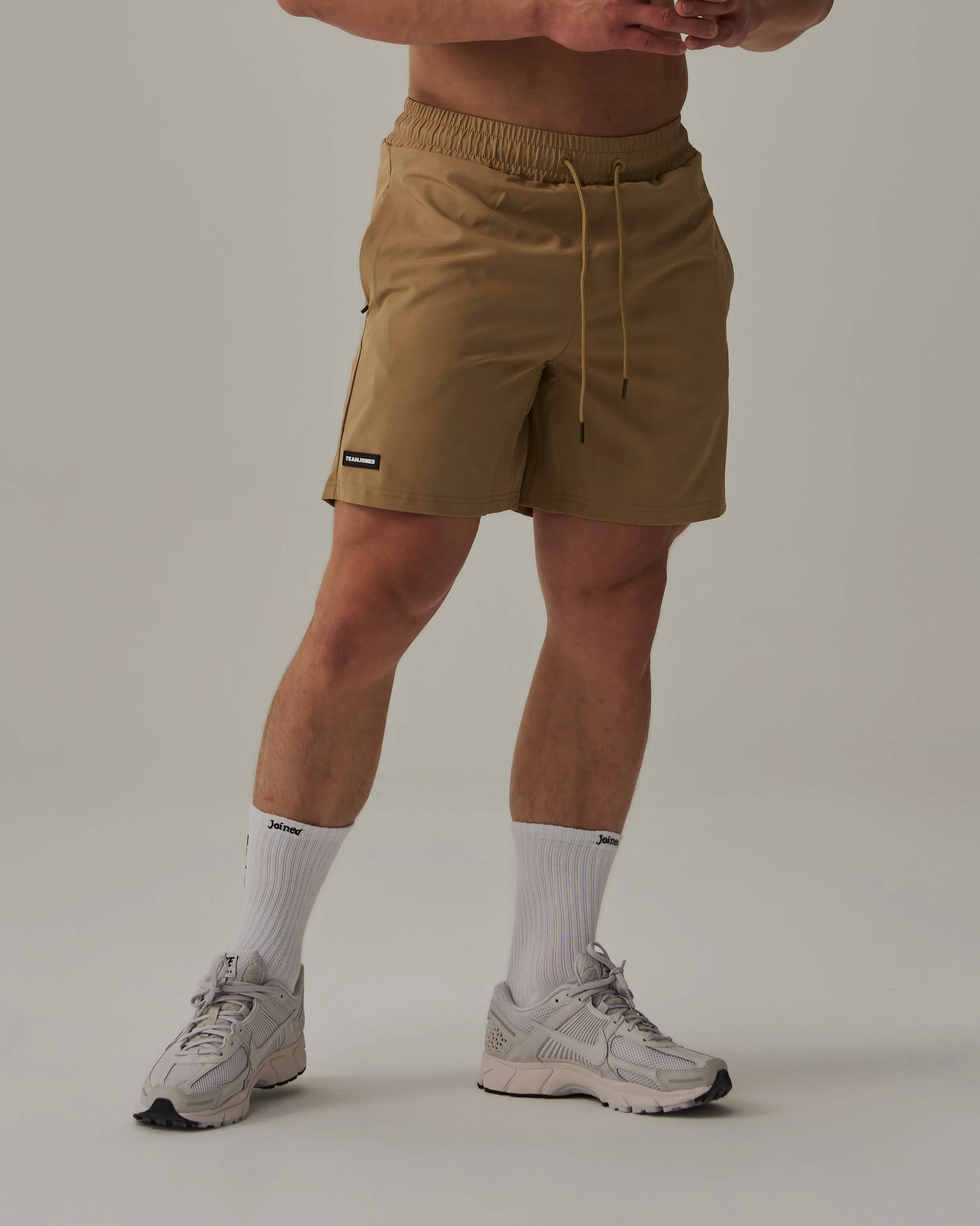 Patched Gym Shorts